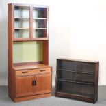 A cabinet and bookcase