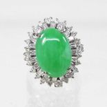 A jade diamond ring