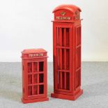 A telephone box style cabinet
