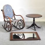 A Thonet style bentwood rocking chair