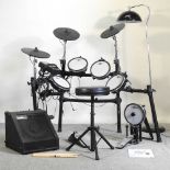 An electronic drum kit