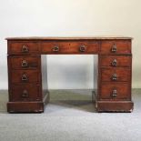 A pedestal desk