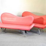 A pair of mid 20th century sofas
