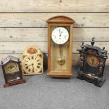 Four various clocks