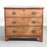 A 19th century mahogany chest