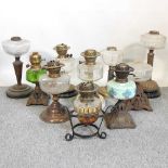 Ten oil lamp bases