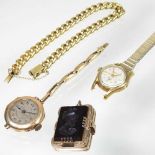 A collection of jewellery and watches