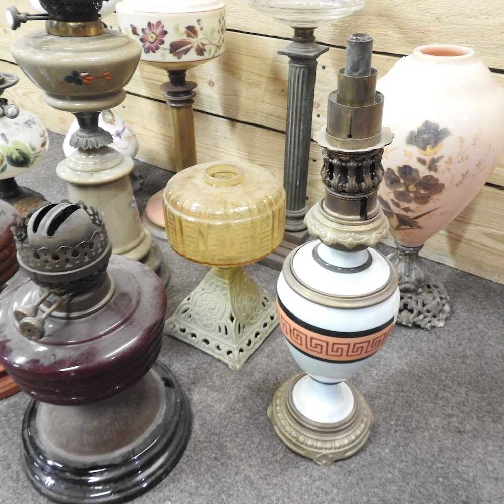 A collection of oil lamp bases - Image 2 of 4