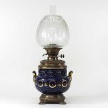 A 19th century oil lamp