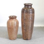 Two pottery vases