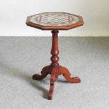 A 19th century walnut occasional table