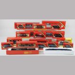 A collection of toy trains