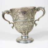 A silver cup