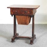 A Regency sewing table