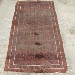 A large oriental rug