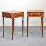 A pair of tables