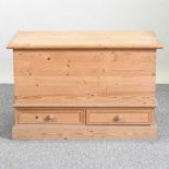 A pine mule chest