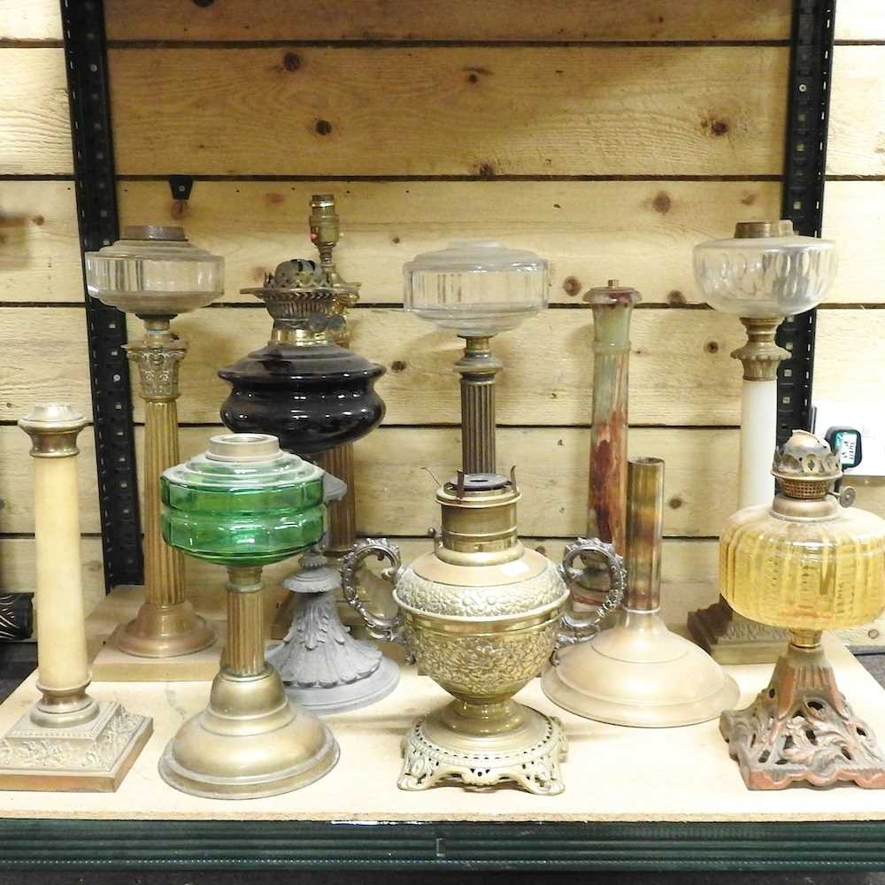 A collection of oil lamps