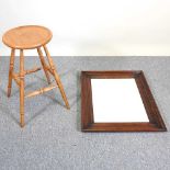 A Titchmarsh & Goodwin mirror and a stool