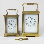 Two carriage clocks