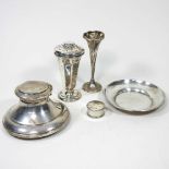 A collection of silver items