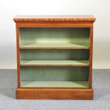 An open bookcase