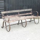 A garden bench