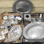 A collection of metalwares