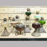 A collection of oil lamps