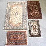 A collection of rugs