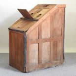 An antique wooden sauna