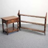 A Titchmarsh & Goodwin shelf and table