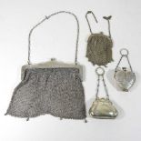 Four various ladies purses