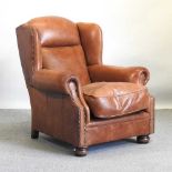 A leather armchair