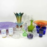 A collection of glassware