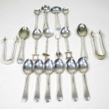 A collection of table spoons