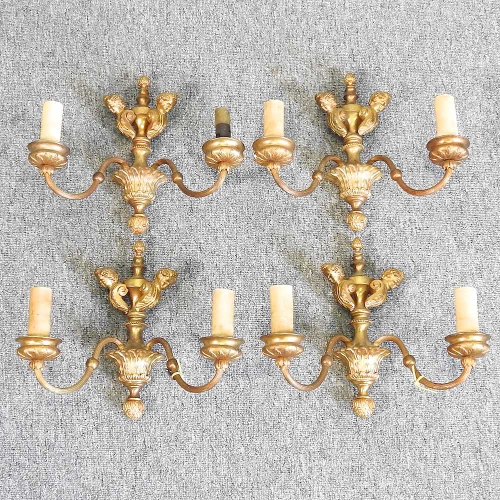 A set of wall lights