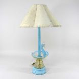 A table lamp