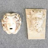 Two wall masks