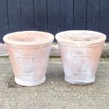 A pair of garden pots