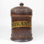 A 19th century apothecary jar