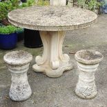 A garden table