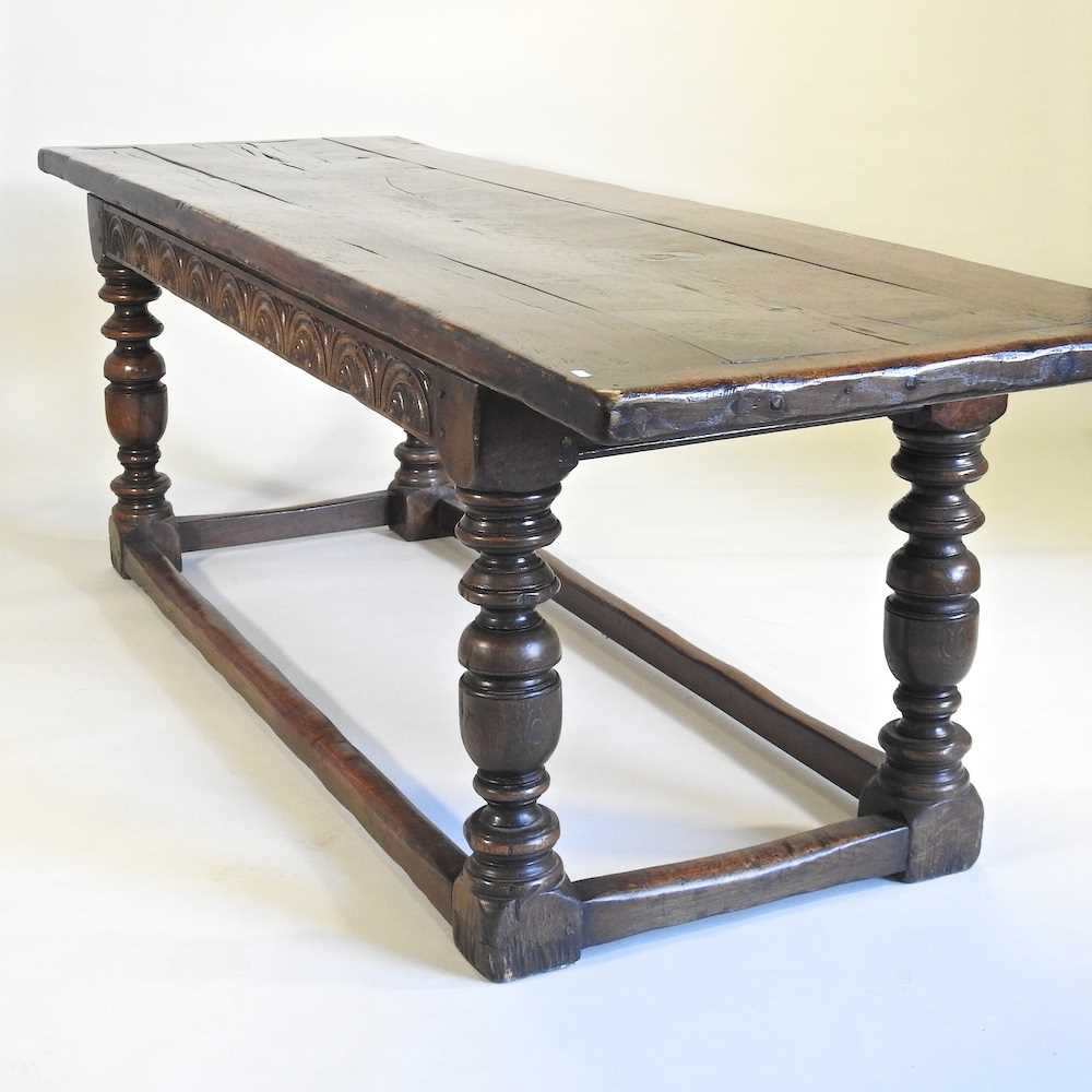 A refectory table