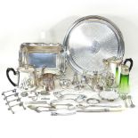 A collection of silver plate