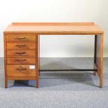 A pedestal desk