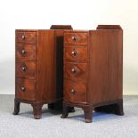 A pair of bedside chests