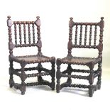 A pair of 17th century chairs
