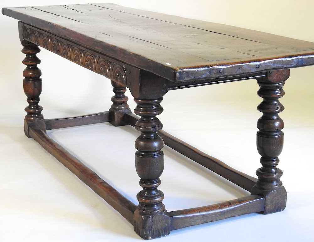 A refectory table - Image 2 of 13