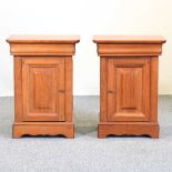 A pair of cabinets