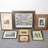 A collection of engravings